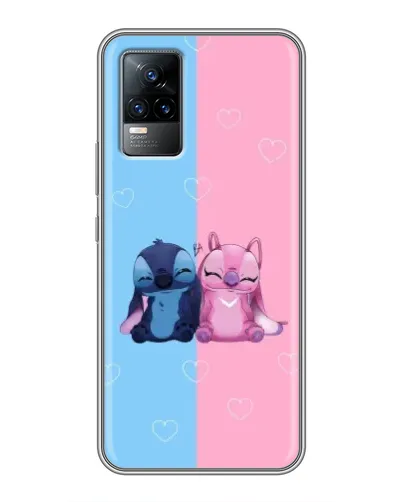 Чехол для Vivo V21 с картинкой «Stitch и Angel Love» Чехол для Vivo V21 с картинкой «Stitch и Angel Love»