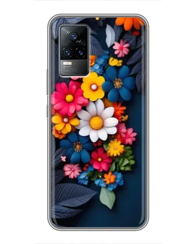 Чехол для Vivo V21 с картинкой «Цветочная феерия»