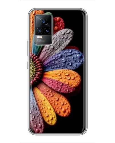 Чехол для Vivo V21 с картинкой «Радужный цветок»