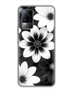 Чехол для Vivo V21 с картинкой «Монохромные астры» Чехол для Vivo V21 с картинкой «Монохромные астры»