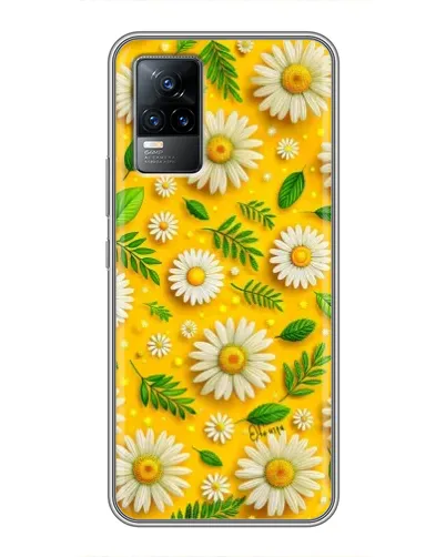 Чехол для Vivo V21 с картинкой «Ромашковое солнце»
