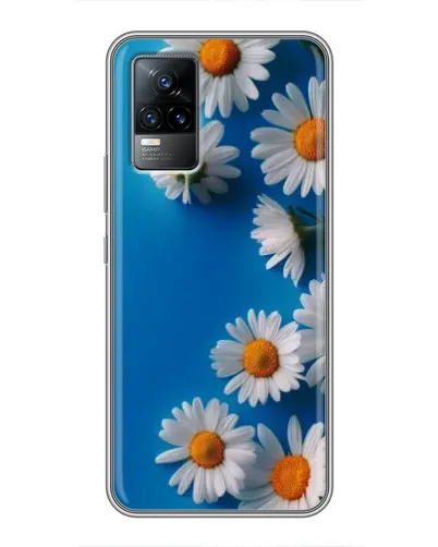 Чехол для Vivo V21 с картинкой «Белоснежные маргаритки»