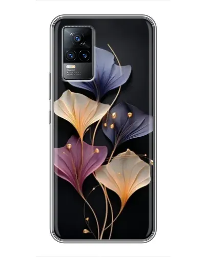 Чехол для Vivo V21 с картинкой «Лиловые цветы грации»
