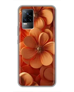 Чехол для Vivo V21 с картинкой «Оранжевый макро цветок» Чехол для Vivo V21 с картинкой «Оранжевый макро цветок»