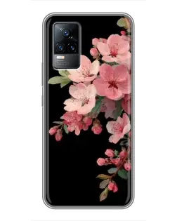 Чехол для Vivo V21 с картинкой «Розовая ветка сакуры» Чехол для Vivo V21 с картинкой «Розовая ветка сакуры»