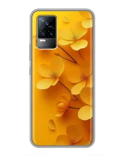 Чехол для Vivo V21 с картинкой «Золотые лепестки» Чехол для Vivo V21 с картинкой «Золотые лепестки»