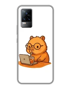 Чохол для Vivo V21 з картинкою «Капібара з ноутбуком» Чохол для Vivo V21 з картинкою «Капібара з ноутбуком»