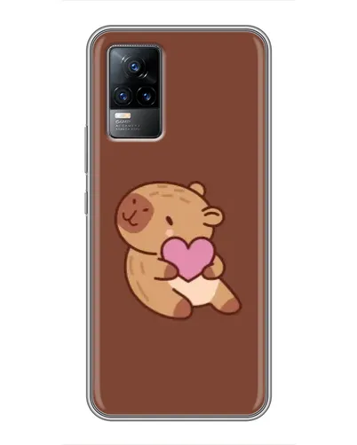 Чохол для Vivo V21 з картинкою «Капібара з серцем»