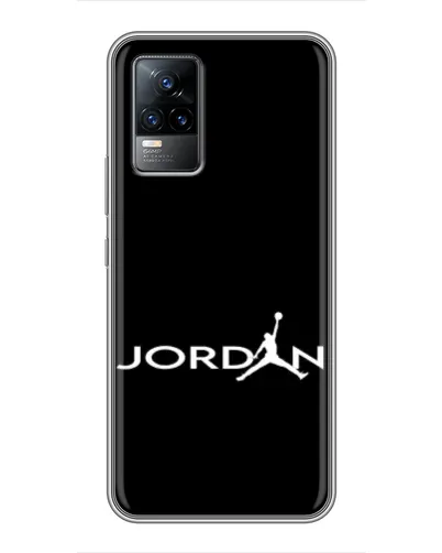 Чехол для Vivo V21E с картинкой «Jordan White Logo»