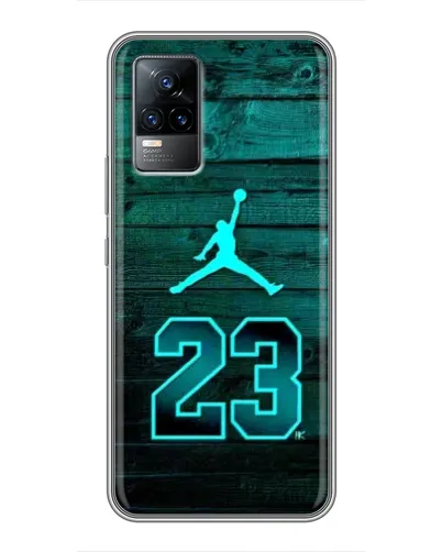 Чехол для Vivo V21E с картинкой «Jordan Cyan 23»