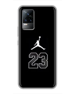 Чехол для Vivo V21E с картинкой «Jordan Flight 23»