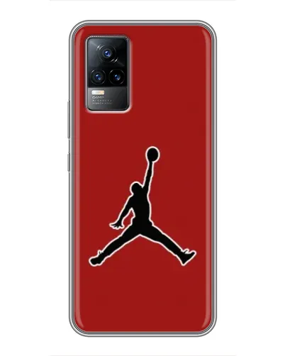 Чехол для Vivo V21E с картинкой «Jordan Red Back»