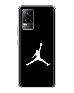 Чехол для Vivo V21E с картинкой «Jordan Silhouette»
