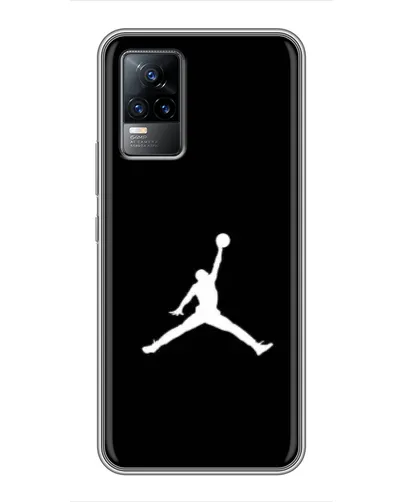 Чехол для Vivo V21E с картинкой «Jordan Silhouette»
