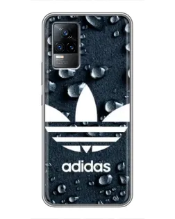 Чехол для Vivo V21E с картинкой «Adidas Trefoil Blue»