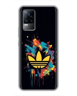 Чехол для Vivo V21E с картинкой «Adidas Splash»