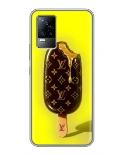 Чехол для Vivo V21E с картинкой «Мороженое от LV»
