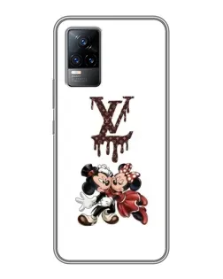 Чехол для Vivo V21E с картинкой «LV и Микки Маус»