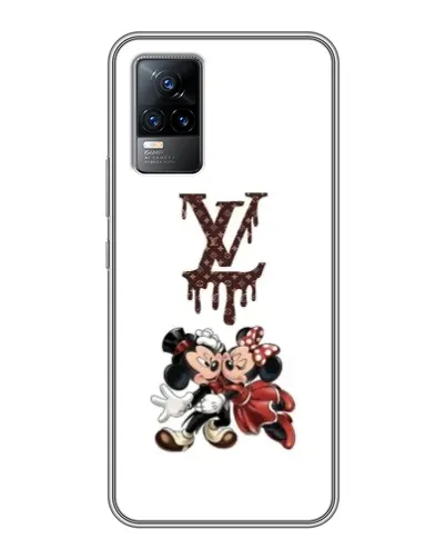 Чехол для Vivo V21E с картинкой «LV и Микки Маус»