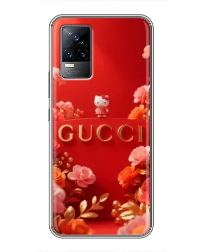 Чехол для Vivo V21E с картинкой «Gucci — золотой сад»