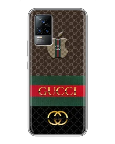 Чехол для Vivo V21E с картинкой «Gucci — брендированный десерт»