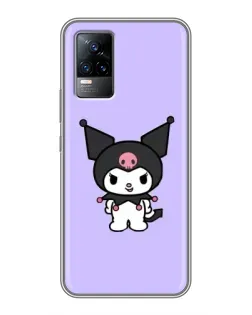 Чохол для Vivo V21E з картинкою «Kuromi — ніжний фіолетовий»