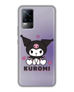 Чохол для Vivo V21E з картинкою «Kuromi — фіолетовий арт»