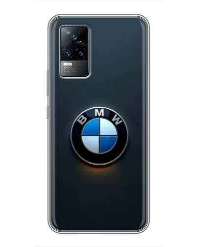 Чехол для Vivo V21E с картинкой «Логотип BMW — минимализм»