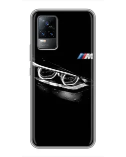 Чехол для Vivo V21E с картинкой «BMW — взгляд тигра»