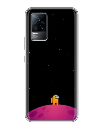 Чохол для Vivo V21E з картинкою «Самотній герой на планеті»