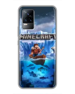 Чохол для Vivo V21E з картинкою «Minecraft льодянийсвіт»