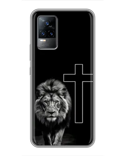 Чехол для Vivo V21E с картинкой «Лев и Крест» Чехол для Vivo V21E с картинкой «Лев и Крест»