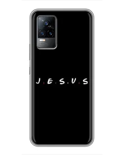 Чехол для Vivo V21E с картинкой «Точки веры J.E.S.U.S.»