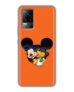 Чохол для Vivo V21E з картинкою «Серце Міккі Мінні»