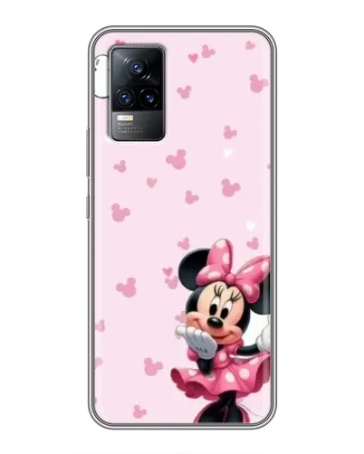 Чохол для Vivo V21E з картинкою «Мінні Маус та сердечка»