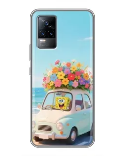 Чехол для Vivo V21E с картинкой «Автомобильное путешествие»