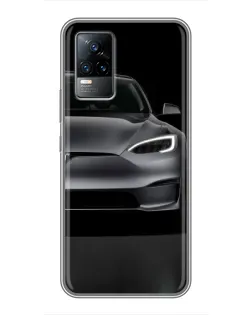 Чехол для Vivo V21E с картинкой «Tesla Model S Look» Чехол для Vivo V21E с картинкой «Tesla Model S Look»
