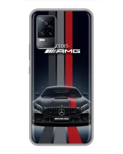 Чехол для Vivo V21E с картинкой «Mercedes — белый карбон» Чехол для Vivo V21E с картинкой «Mercedes — белый карбон»