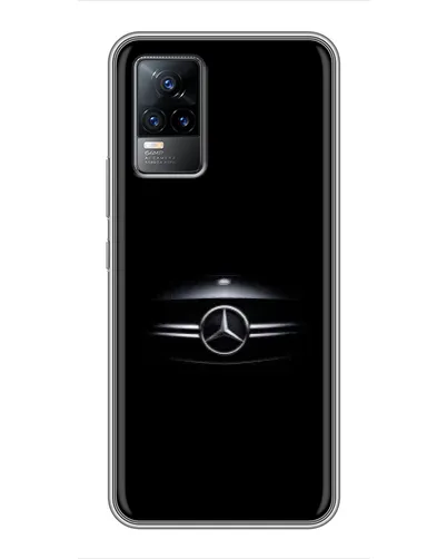 Чехол для Vivo V21E с картинкой «Mercedes — абстрактные линии»