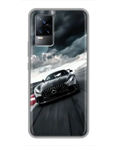 Чехол для Vivo V21E с картинкой «Гоночный Mercedes AMG»