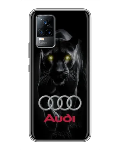 Чехол для Vivo V21E с картинкой «Пантера и Audi»