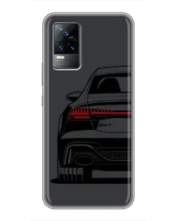 Чехол для Vivo V21E с картинкой «Задняя часть Audi — арт»