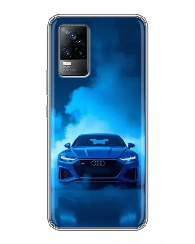 Чехол для Vivo V21E с картинкой «Audi — голубая энергия»