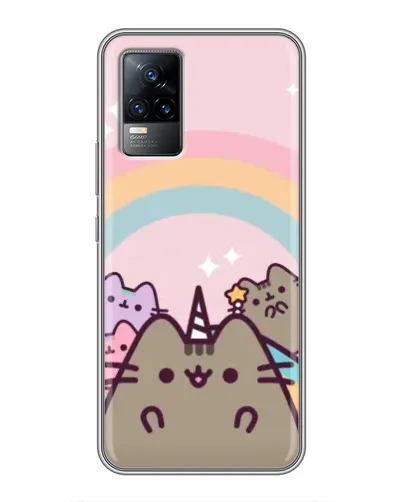 Чехол для Vivo V21E с картинкой «Единорог Pusheen» Чехол для Vivo V21E с картинкой «Единорог Pusheen»