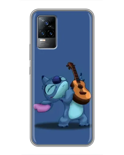 Чехол для Vivo V21E с картинкой «Стич с укулеле»