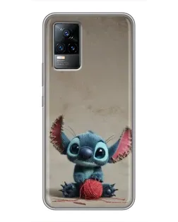 Чехол для Vivo V21E с картинкой «Стич на коричневом фоне» Чехол для Vivo V21E с картинкой «Стич на коричневом фоне»