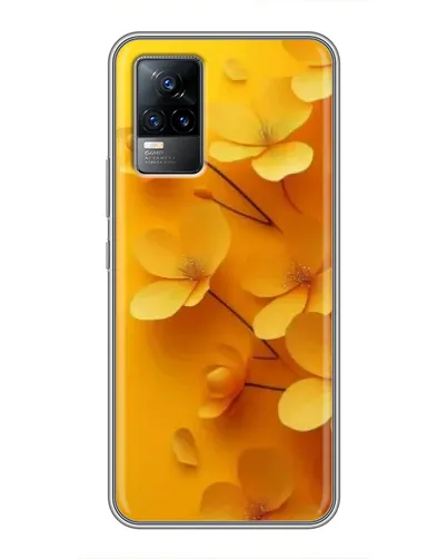 Чехол для Vivo V21E с картинкой «Золотые лепестки»