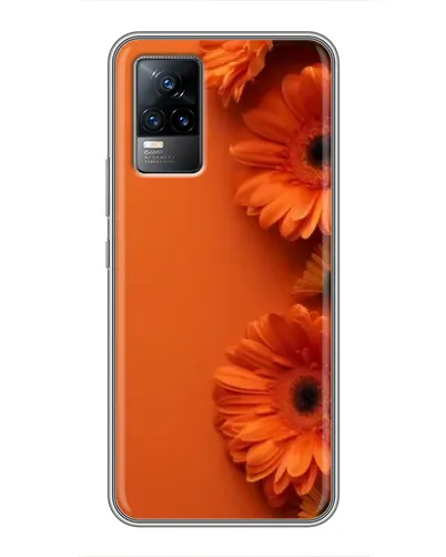Чехол для Vivo V21E с картинкой «Оранжевые герберы»