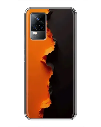 Чохол для Vivo V21E з картинкою «Помаранчевий розлом» Чохол для Vivo V21E з картинкою «Помаранчевий розлом»