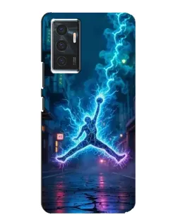 Чехол для Vivo V23e с картинкой «Jordan Gold Jumpman»